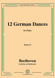 Beethoven-12 German Dances,WoO 13,for Piano