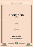Beethoven-Ewig dein,WoO 161,in C Major,for three Voices