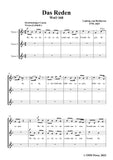 Beethoven-Das Reden,WoO 168,in F Major