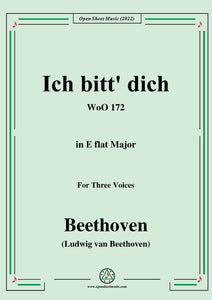 Beethoven-Ich bitt dich,WoO 172,in E flat Major