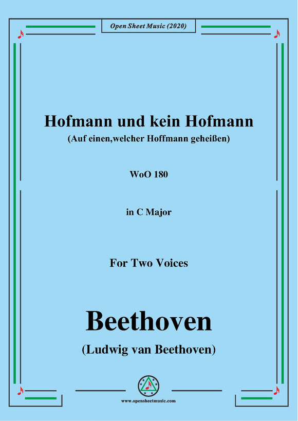 Beethoven-Hofmann und kein Hofmann