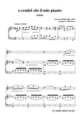 Bellini-O crudel che il mio pianto in,for Violin and Piano
