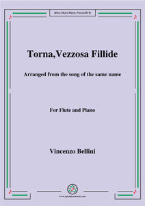 Bellini-Torna,vezzosa fillide,for Flute and Piano