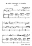 Bellini-Se Il Mio Nome Saer voi bramate……,for Flute and Piano