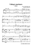 Bellini-L'allegro marinaro,for Cello and Piano