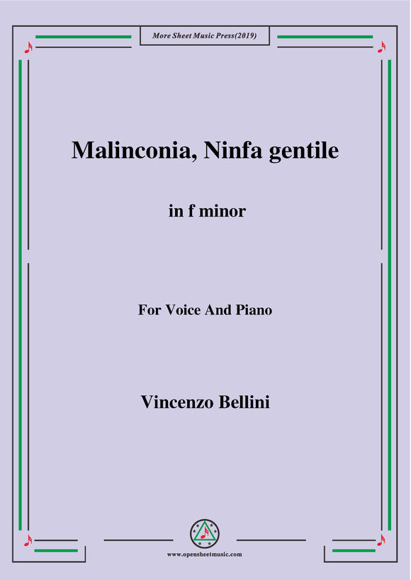 Bellini-Malinconia,Ninfa gentile