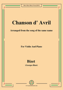 Bizet-Chanson d' Avril