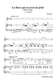Bizet-La fleur que tu m'avais jetée(Flower Song),in D flat Major,for Voice and Piano