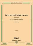 Bizet-Je crois entendre encore (Romance),in a minor,for Voice and Piano