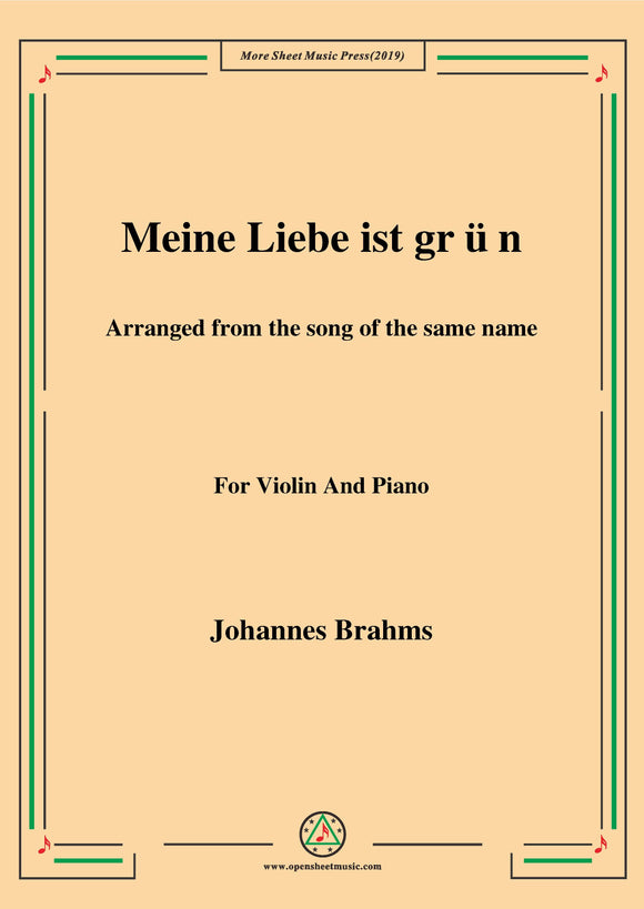 Brahms-Meine Liebe ist grün