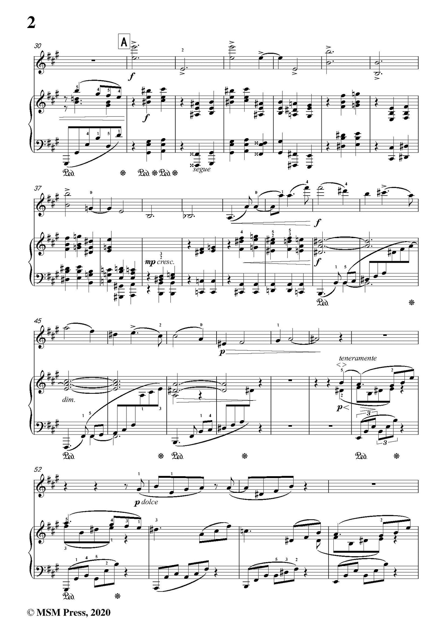 Brahms Violin Sonata No. 2 in A Major,Op.100 – Open Sheet Music