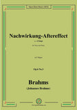 Brahms-Nachwirkung-Aftereffect,in F Major,for Tenor or Soprano and Piano