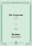 Brahms-Die Trauernde,Op.7No.5,from 6 Songs,in g minor