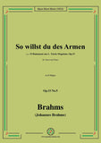 Brahms-So willst du des Armen,Op.33 No.5 in D Major