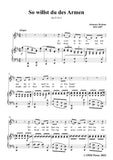 Brahms-So willst du des Armen,Op.33 No.5 in D Major