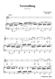Brahms-Verzweiflung,Op.33 No.10 in a minor