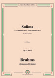 Brahms-Sulima,Op.33 No.13 in C Major