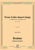 Brahms-Treue Liebe dauert lange,Op.33 No.15 in C Major