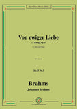 Brahms-Von ewiger Liebe,Op.43 No.1 in b minor