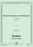 Brahms-Das Lied vom Herrn von Falkenstein,Op.43 No.4 in c minor