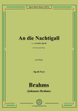 Brahms-An die Nachtigall,Op.46 No.4 in D Major