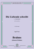 Brahms-Die Liebende schreibt,Op.47 No.5 in D flat Major