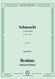 Brahms-Sehnsucht,Op.49 No.3 in F Major