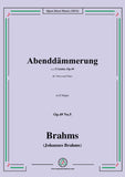 Brahms-Abenddammerung,Op.49 No.5 in D Major