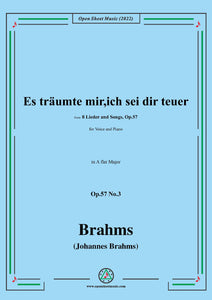 Brahms-Es traumte mir,ich sei dir teuer,Op.57 No.3