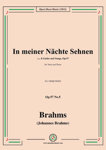 Brahms-In meiner Nachte Sehnen,Op.57 No.5