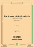 Brahms-Die Schnur,die Perl an Perle,Op.57 No.7 in A flat Major