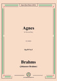 Brahms-Agnes,Op.59 No.5 in e minor