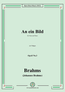 Brahms-An ein Bild,Op.63 No.3 in F Major