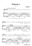 Brahms-Heimweh II,Op.63 No.8 in C sharp Major