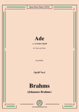 Brahms-Ade,Op.85 No.4