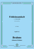 Brahms-Feldeinsamkeit,Op.86 No.2 in G Major