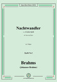 Brahms-Nachtwandler,Op.86 No.3 in C Major