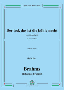 Brahms-Der tod,das ist die kuhle nacht,Op.96 No.1