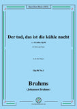 Brahms-Der tod,das ist die kuhle nacht,Op.96 No.1