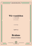 Brahms-Wir wandelten,Op.96 No.2