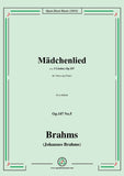 Brahms-Madchenlied,Op.107 No.5