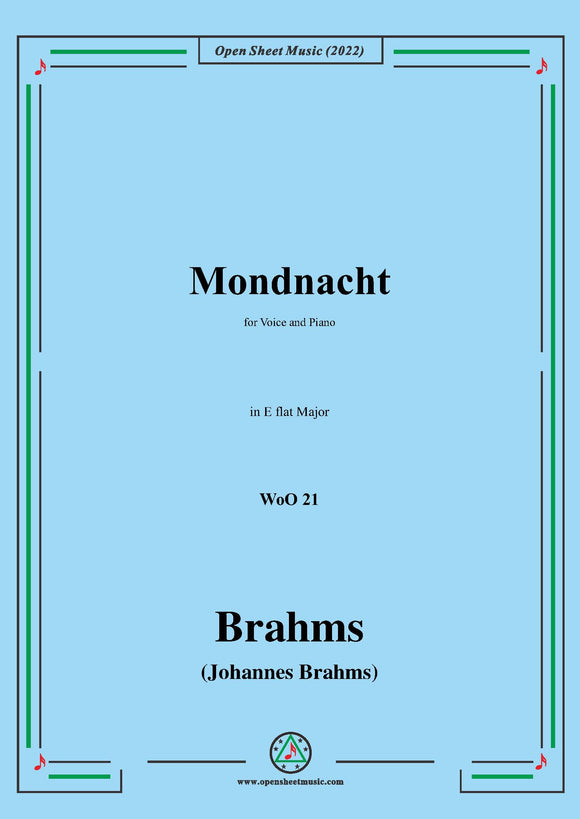 Brahms-Mondnacht(Es war als hatt der Himmel),WoO 21