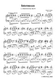 Brahms-Intermezzo,from 4 Klavierstucke,Op.119 No.3 in C Major,for Piano