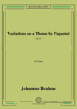 Brahms-Variations on a Theme by Paganini,Op.35,in a minor,for Piano