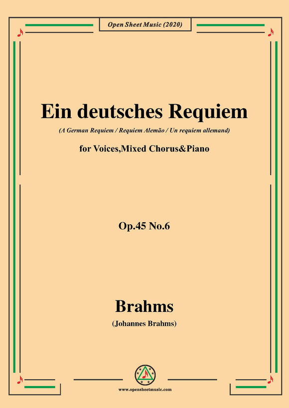 Brahms-Ein deutsches Requiem(A German Requiem),Op.45 No.6