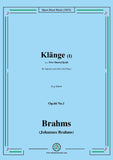 Brahms-Klange I-Sounds I,Op.66 No.1