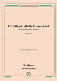 Brahms-O Heiland,reiß die Himmel auf-Oh Saviour,Rend the Heavens,Op.74 No.2,from 'Two Motets(Zwei Motetten),Op.74',for Mixed Chours and Piano