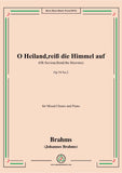 Brahms-O Heiland,reiß die Himmel auf-Oh Saviour,Rend the Heavens,Op.74 No.2,from 'Two Motets(Zwei Motetten),Op.74',for Mixed Chours and Piano