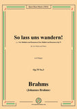 Brahms-So lass uns wandern!-So Let Us Wander! Op.75 No.3,in D Major