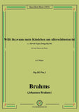 Brahms-Wißt ihr,wann mein Kindchen am allerschonsten ist?Op.103 No.3